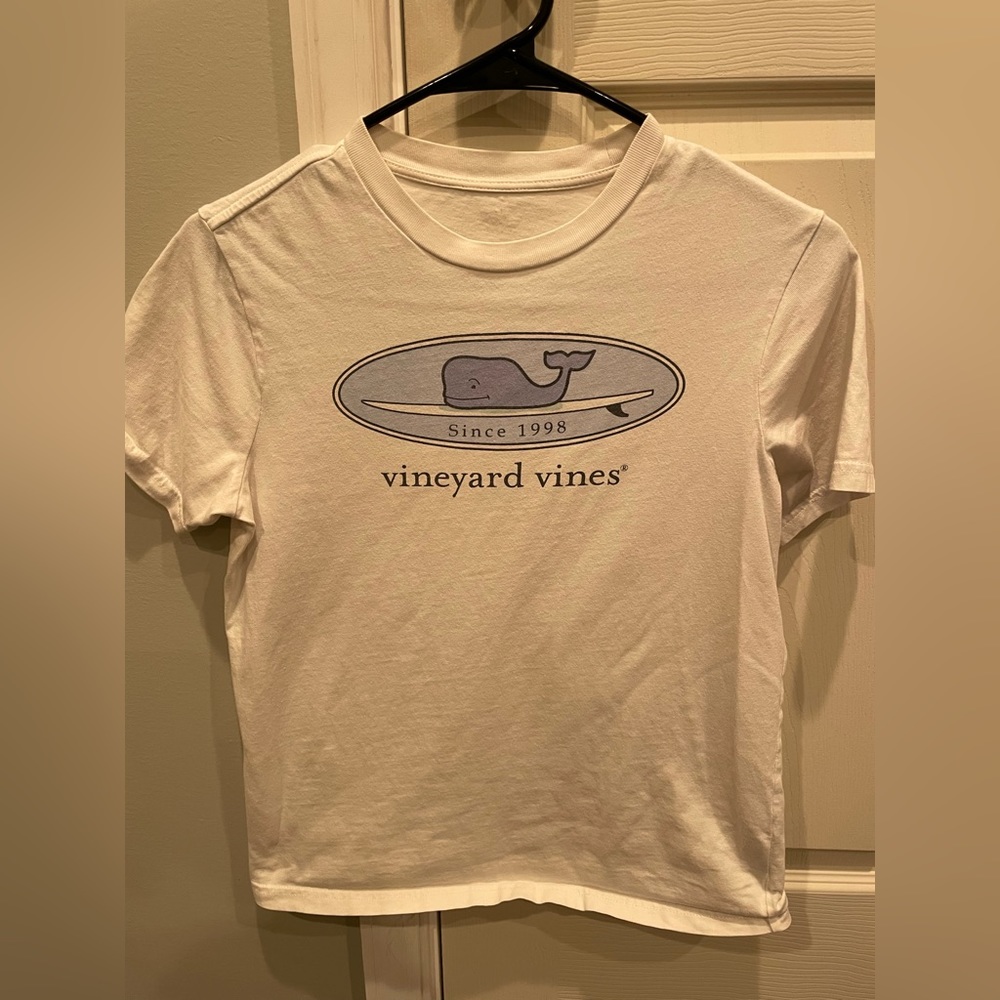 Vineyard Vines Classic logo white T-shirt size 10/12